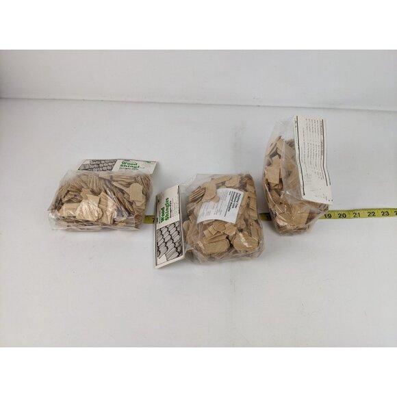 4 Packs Greenleaf Miniature Wood Shingles Dollhouse 9006 300 Ct 170 Sq In. Each - Picture 6 of 8